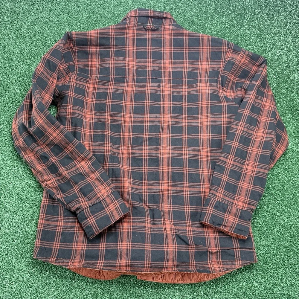 The North Face Men's Lightweight Reversible Puffer Flannel Coat Jacket XL